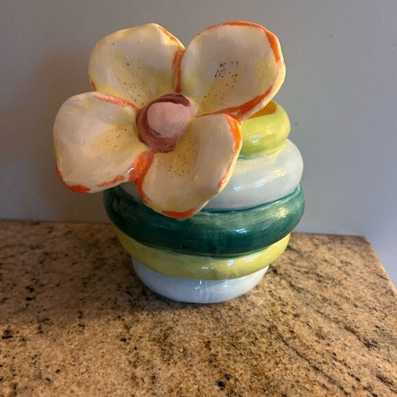 ONE OF A KIND original Francesca Kaye floral  Vase - Picture 1 of 7